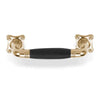 TIMELESS MG1934C pull handle brass unlacquered/ebony wood  in Brass Unlacquered / Ebony Wood