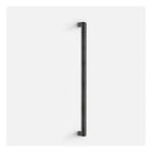 TWO PB422 PS pull handle with bolt-through fixing satin stainless steel/oak wood black in Black Oak / Satin Stainless Steel