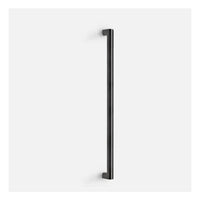 TWO PB422 PA pull handle with back-to-back fixing satin stainless steel/oak wood black in Black Oak / Satin Stainless Steel