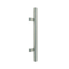 Round Offset Pull Handle, 600mm (400mm Crs) - Rear Fix in Satin Stainless