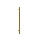 Round Profile Pull Handle, 900mm (700mm Crs) - Back to Back in Satin Brass