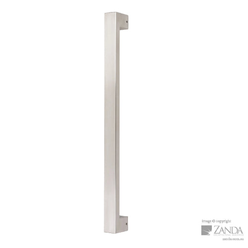 Polo Pull Handle, 900mm (860mm crs) - Back to Back in Satin Stainless