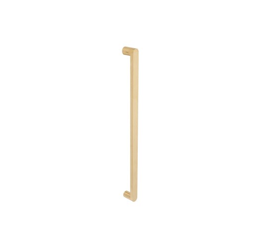Duke Pull Handle, 300mm Crs - Back to Back Satin Brass in Satin Brass
