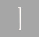 Duke Pull Handle, 300mm Crs - Back to Back Matt White in White
