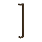 Duke Offset Pull Handle, 600mm Crs - Face Fix in Ember Bronze