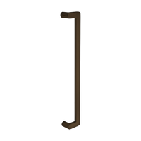 Duke Offset Pull Handle, 600mm Crs - Face Fix in Ember Bronze