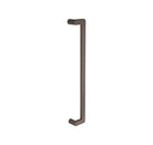 Duke Offset Pull Handle, 600mm Crs - Back to Back in Graphite Nickel