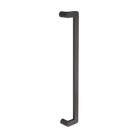 Duke Offset Pull Handle, 600mm Crs - Face Fix in Black