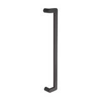 Duke Offset Pull Handle, 600mm Crs - Face Fix in Black