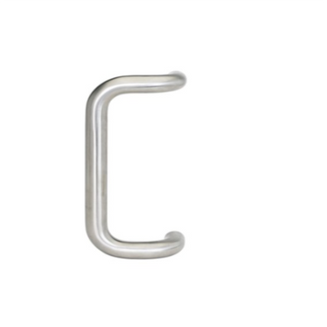 Aquilla Offset D Handle - 300mm crs- Face Fix in Satin Stainless