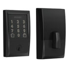 Schlage Encode Smart Wi-Fi Electronic Deadbolt Lockset. Smart Phone or PIN Entry. Door Thickness 40mm-90mm, Backset 60mm or 70mm. in Black