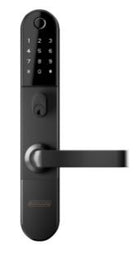 Schlage Omnia Smart Lock, Legge 990 Lock Body, Standard Cylinder to operate Clutch in Backplate in Matt Black