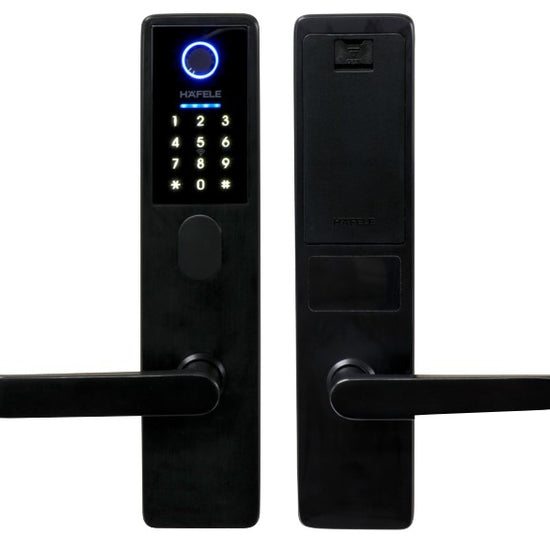 Genisis Smart Electonic Lock with Lock or Cylinder. in Matt Black