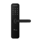 Digital Lever Latch Set Black 291x70mm in Black