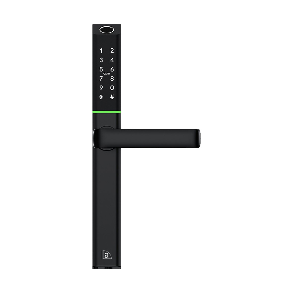 Digital Lever Entrance Lock Set Black 280x33mm in Black