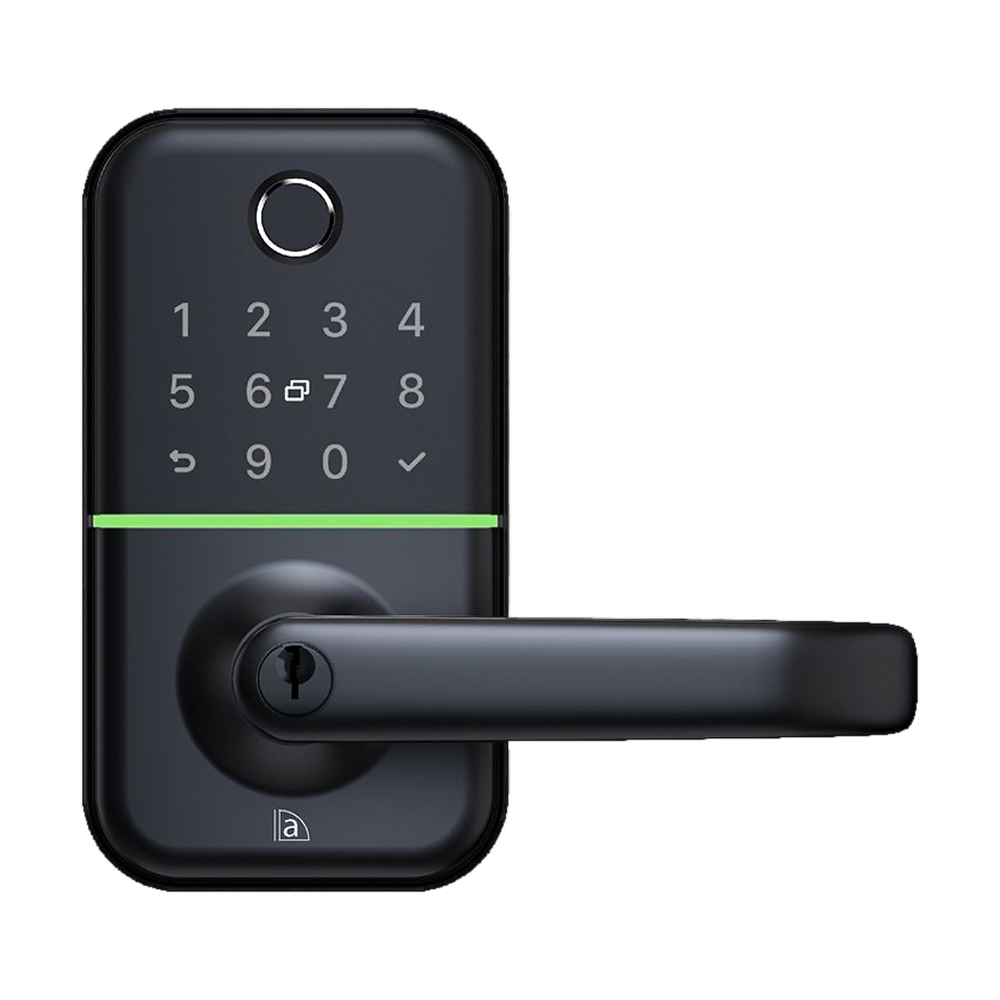 Smart Digital C4 Key In Lever Set Black 140x77mm in Black