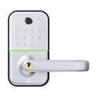 Smart Digital C4 Key In Lever Set White/Silver 140x77mm in White/Silver