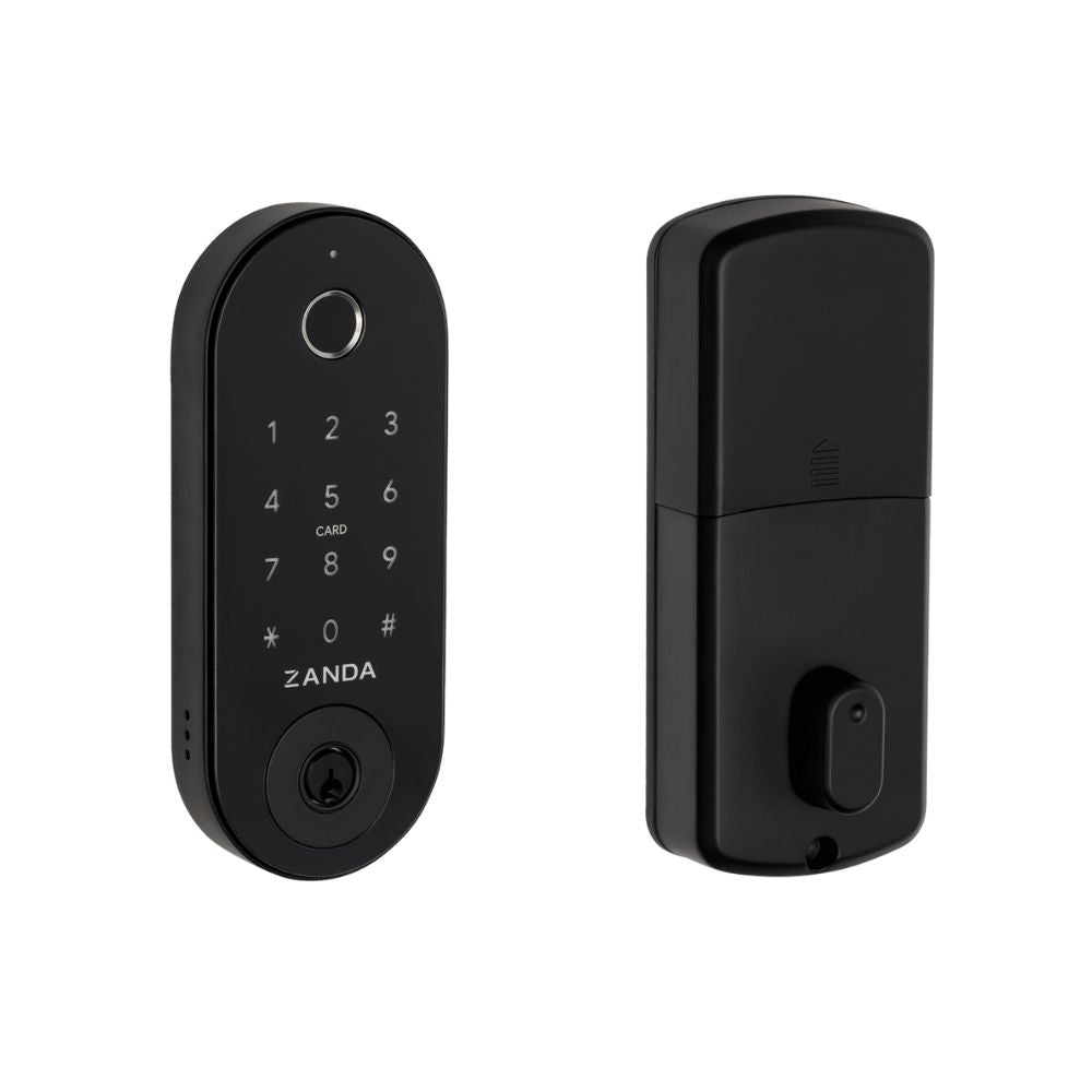Stealth Electronic Deadbolt with 60mm Backset Latch in Black
