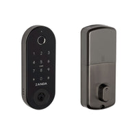Stealth Electronic Deadbolt with 60mm Backset Latch in Graphite Nickel