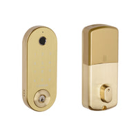 Stealth Electronic Deadbolt with 60mm Backset Latch in Satin Brass