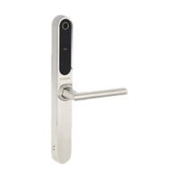 Stealth Electronic Longplate with 35mm Backset Mortice Lock in Brushed Nickel