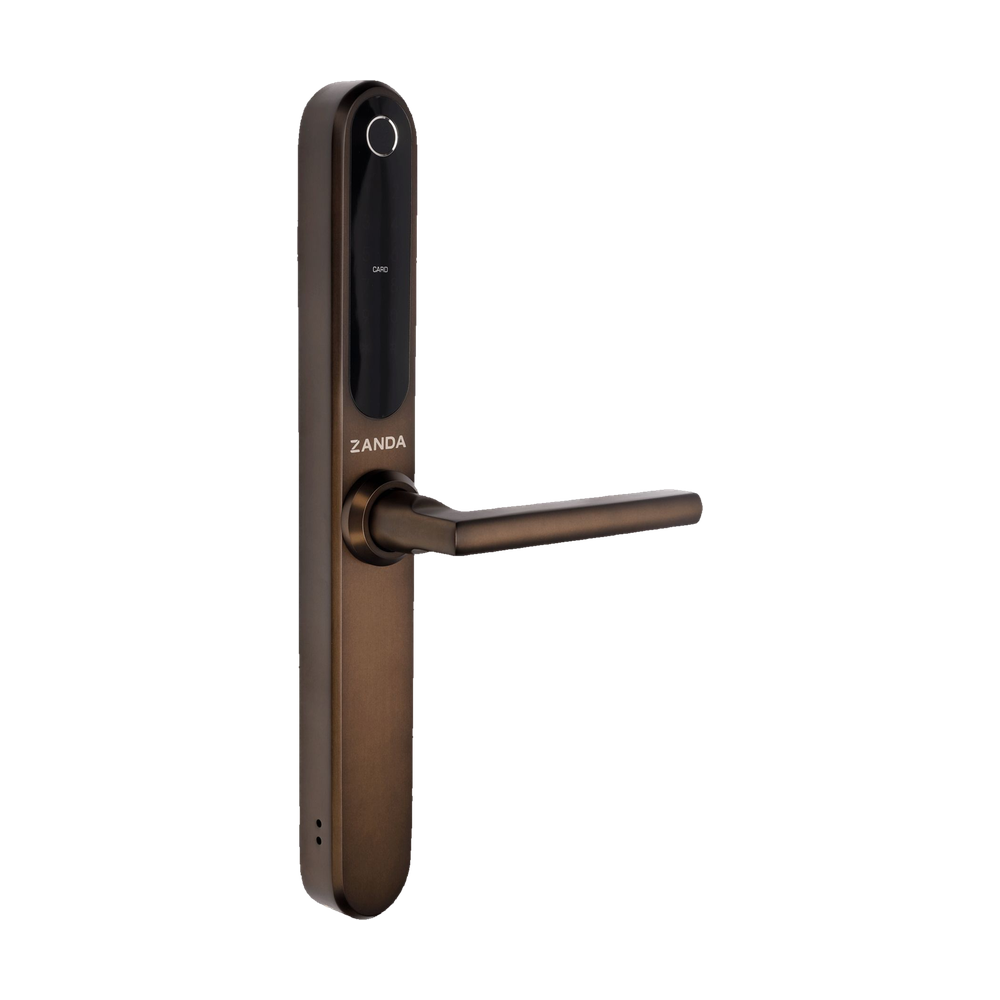 Stealth Electronic Longplate with 35mm Backset Mortice Lock in Ember Bronze