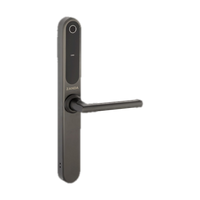 Stealth Electronic Longplate with 35mm Backset Mortice Lock in Gun Metal
