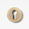 Escutcheon Euro Aged Brass 55mm Set in Aged Brass