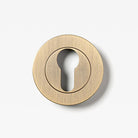 Escutcheon Euro Aged Brass 55mm Set in Aged Brass