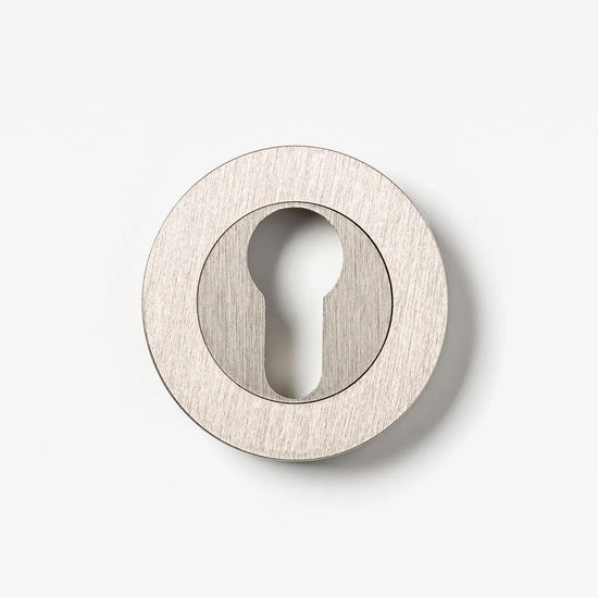 Escutcheon Euro Nickel 55mm Set in Nickel
