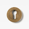 Escutcheon Euro Tumbled Brass 55mm Set in Tumbled Brass