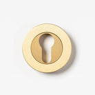 Escutcheon Euro Brass 55mm Set in Brass