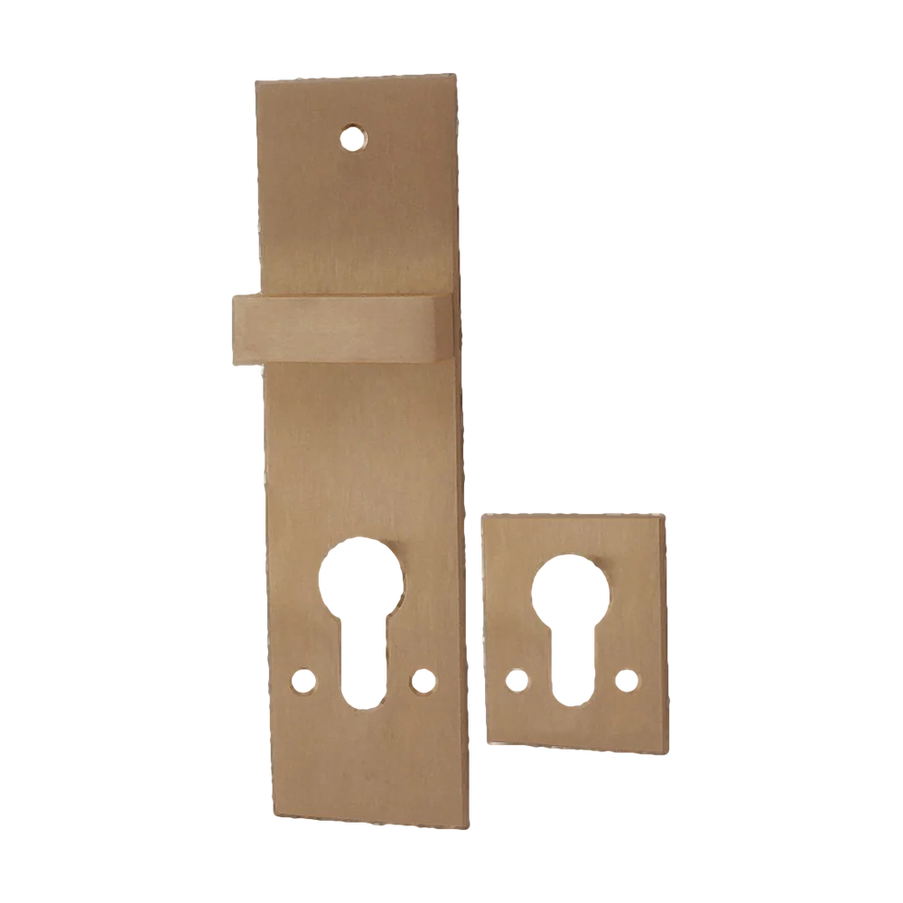 Escutcheon & Snib Set ATQ suits 29300 Quadlock 47.6mm in Antique Copper