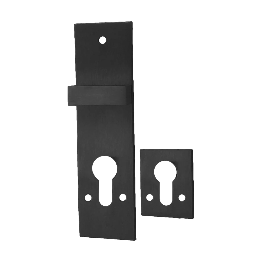 Escutcheon & Snib Set Black suits 59300 Quadlock 47.6mm in Black