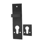 Escutcheon & Snib Set Black suits 59300 Quadlock 47.6mm in Black
