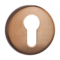 Architectural Euro Escutcheon Satin Rose Gold Bronze 52mm in Bronze PVD