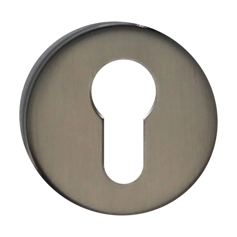 Architectural Euro Escutcheon Satin Graphite Grey 52mm in Graphite PVD