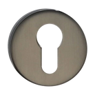 Architectural Euro Escutcheon Satin Graphite Grey 52mm in Graphite PVD