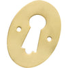 Escutcheon Pressed Polished Brass H44xW30mm in Polished Brass