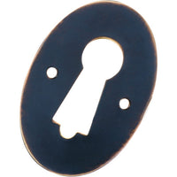 Escutcheon Pressed Antique Copper H44xW30mm in Antique Copper
