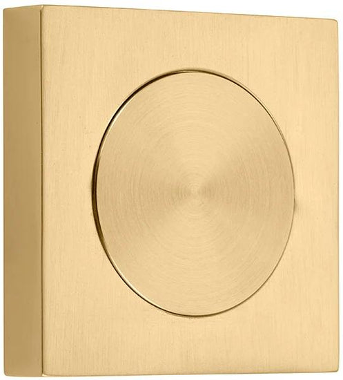 Blank Rose Square Brushed Gold PVD H52xW52xP10mm in Brushed Gold PVD
