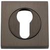 Escutcheon Euro Concealed Fix Square Pair Signature Brass H52xW52xP10mm in Signature Brass