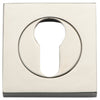 Escutcheon Euro Concealed Fix Square Pair Polished Nickel H52xW52xP10mm in Polished Nickel