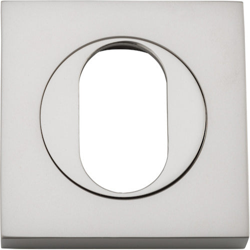 Escutcheon Oval Square Pair Satin Nickel H52xW52xP10mm in Satin Nickel