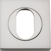 Escutcheon Oval Square Pair Satin Nickel H52xW52xP10mm in Satin Nickel