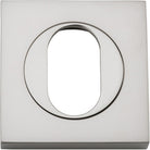 Escutcheon Oval Square Pair Satin Nickel H52xW52xP10mm in Satin Nickel