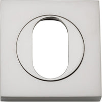 Escutcheon Oval Square Pair Satin Nickel H52xW52xP10mm in Satin Nickel