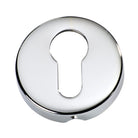 Escutcheon Sheet Brass Euro Chrome Plated D50xP10mm in Chrome Plated