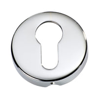 Escutcheon Sheet Brass Euro Chrome Plated D50xP10mm in Chrome Plated