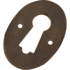 Escutcheon Pressed Antique Brass H44xW30mm in Antique Brass